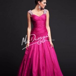 MacDuggal Magenta Fit and Flare size 2 NWT